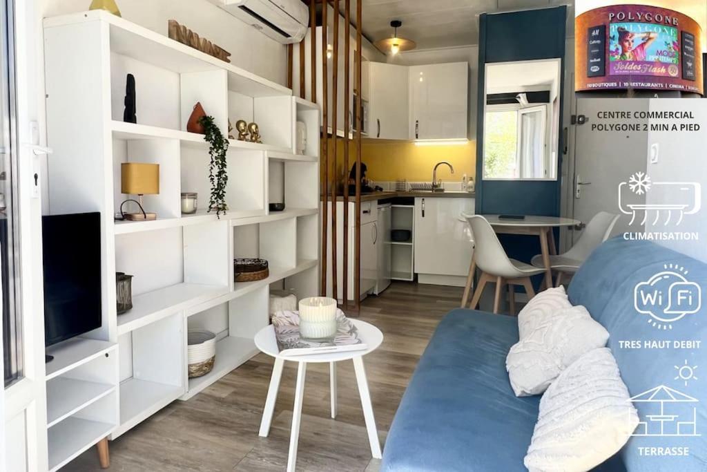 Apartamento Le Tropico - Clim - Terrasse - Proche Polygone Béziers Exterior foto